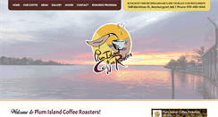 Desktop Screenshot of plumislandcoffee.com